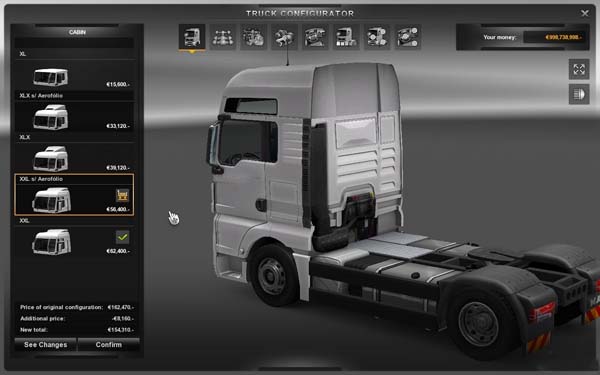 New Cabins for Man TGX without spoiler v2
