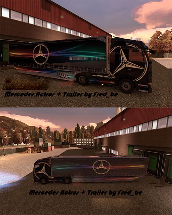 Mercedes Actros + Trailer