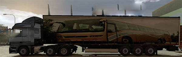 Volvo B12R trailer skin