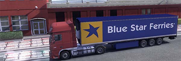 Blue Star Ferries trailer