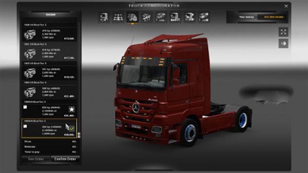 MB Actros New powers 850 & 950