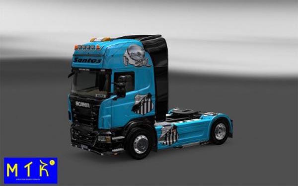 Skin Scania Santos FC