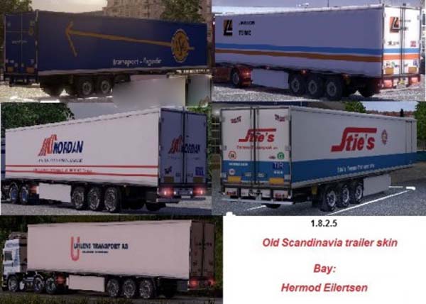 Old Scandinavien trailer skin