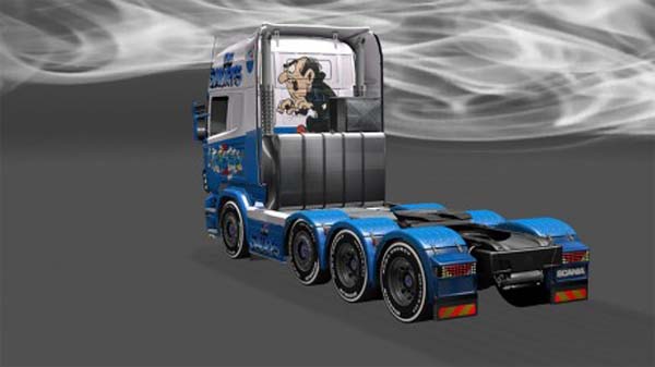 Smurfs skin for Scania