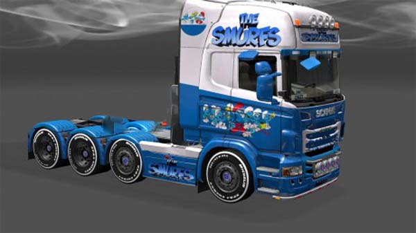 Smurfs skin for Scania