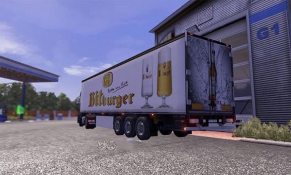 Bitburger trailer skin