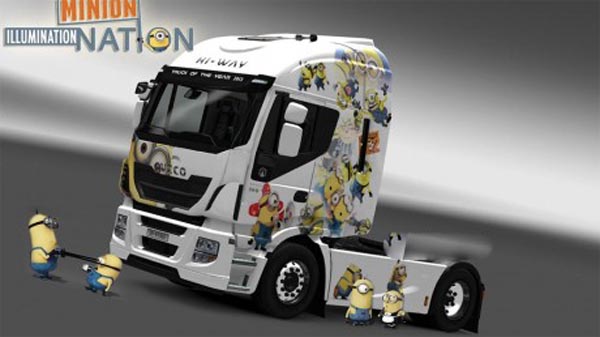 The Minions skin for Iveco Hi-Way