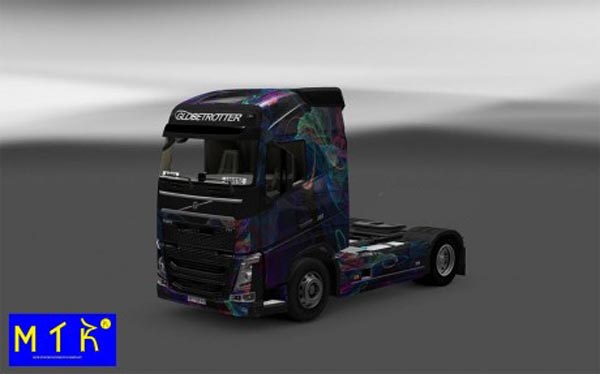 Volvo FH 16 2012 Fractal Flame skin