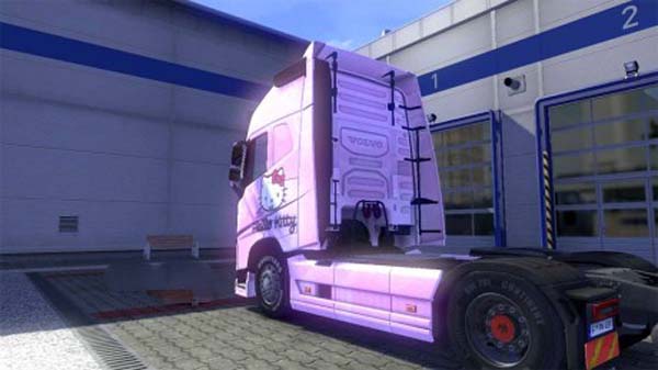 Volvo FH 2012 Hello Kitty pink skin