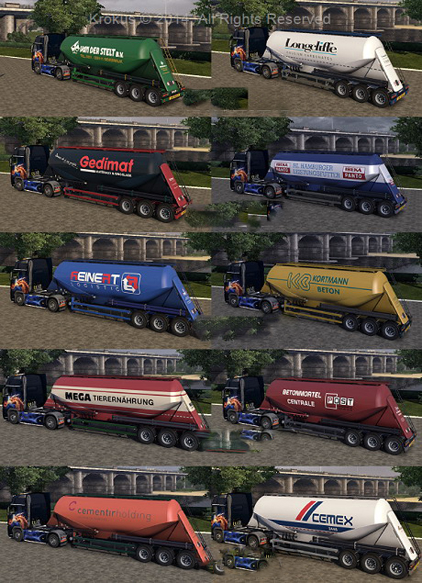 Cement Trailers Skin Pack