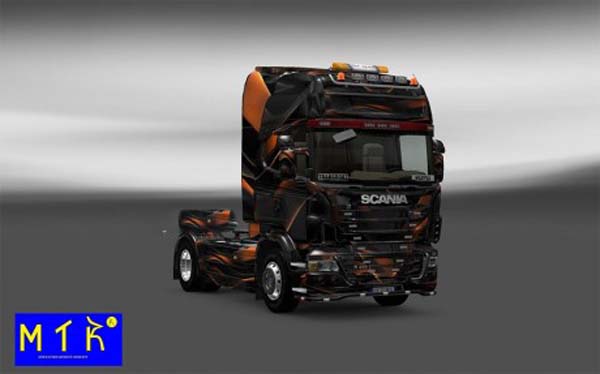 Skin Scania Matte Orange