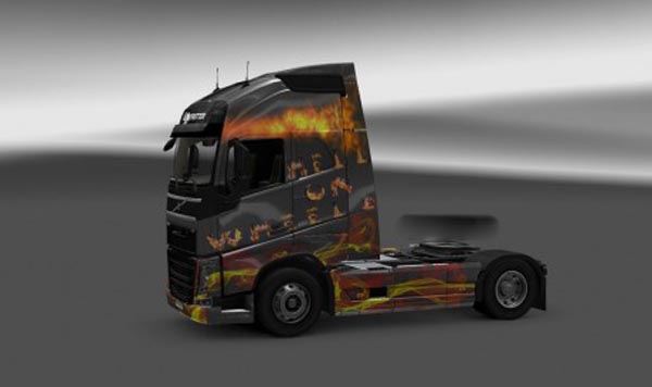 Hell on Wheels skin for Volvo FH