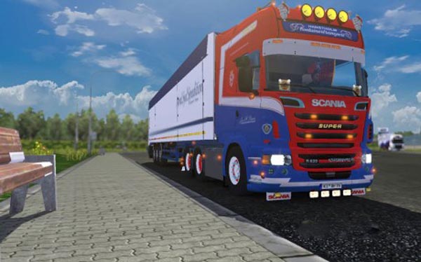 Scania Hanstholm Container Transport Skin