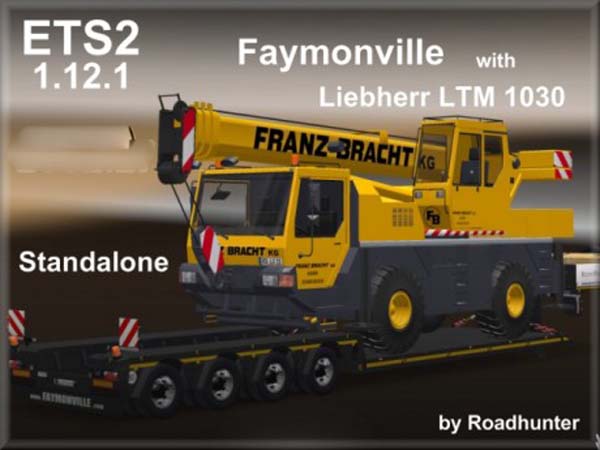 Faymonville Megamax 4 axes Trailer with Liebherr LTM 1030