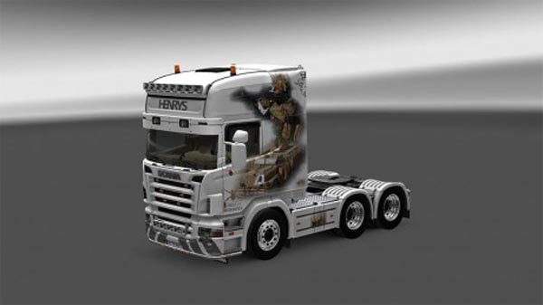 Help For heroes Scania R 2008 Skin ANY COLOR