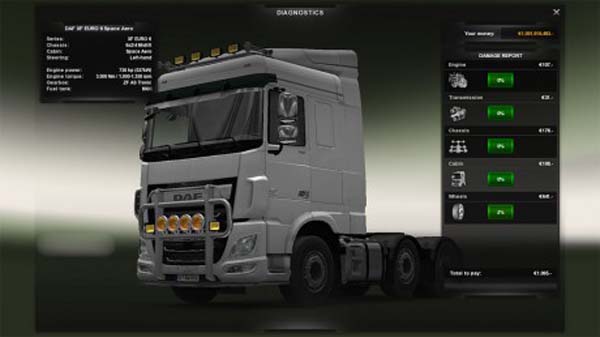 730 HP Mod for DAF Euro 6