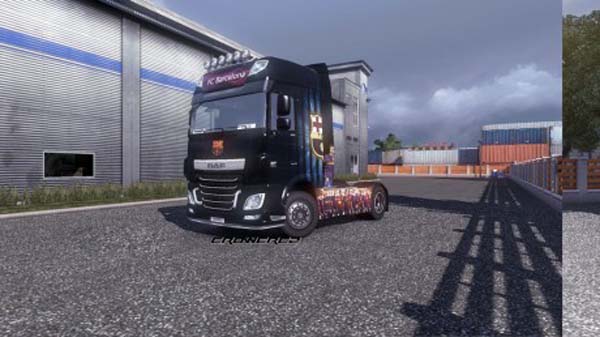 DAF XF Euro 6 FC Barcelona Leo Messi Skin