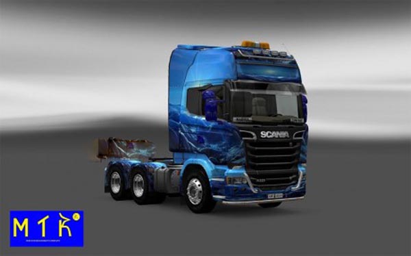 Skin Scania Streamline Light Blue