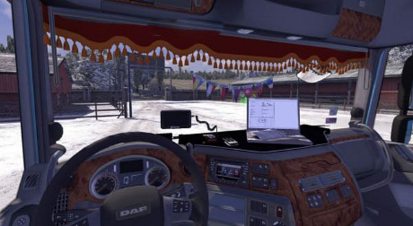 DAF XF 116 Interior with addons