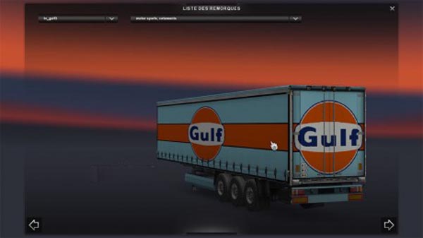 Gulf Racing Trailer Skin