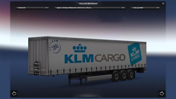KLM Cargo trailer