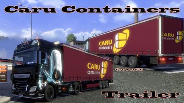 Purple Caru Containers Trailer