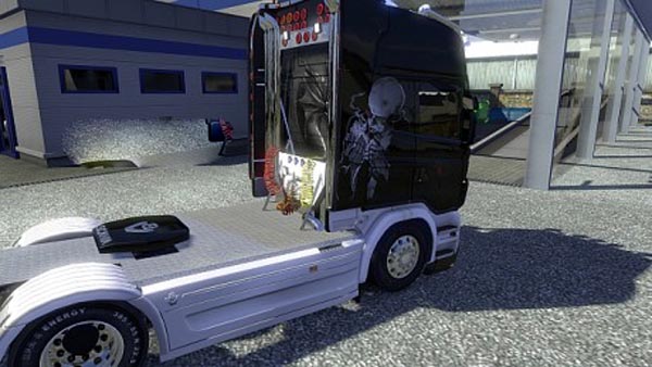 Scania Black White Skin