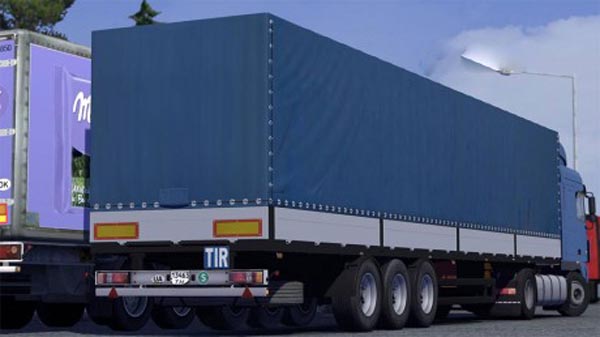 Schmitz trailer (Blue)
