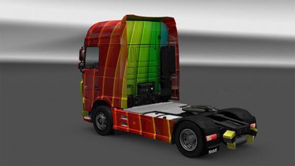 Daf XF E6 skin arco iris