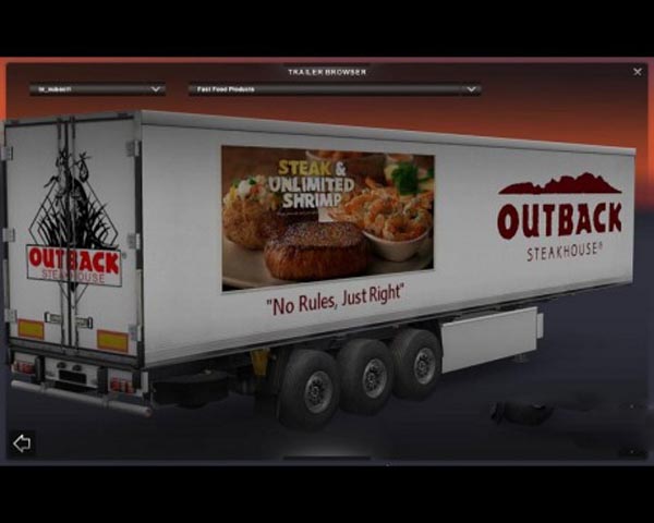 Outback Steakhouse trailer