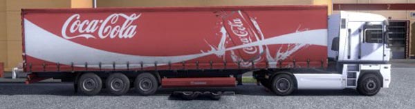 Krone Profiliner and Coolliner Coca Cola Trailer Skin