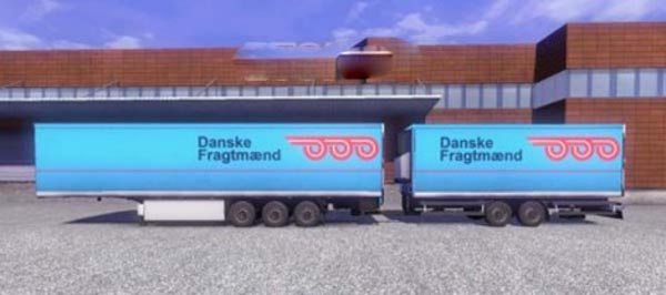 Krone Profiliner and Coolliner Danske Fragtmaend Trailer Skin
