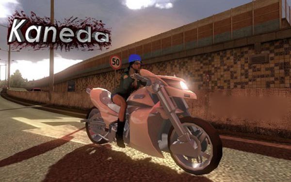 Motorcycle Kaneda in Traffic