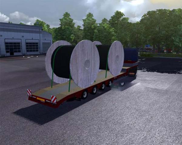 Roll transported trailer