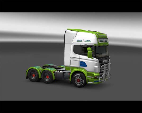 Deutz Fahr Scania R skin + trailer