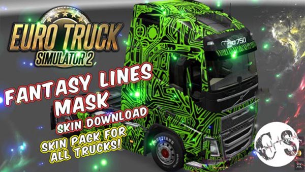Fantasy Lines Mask Skin Pack for All Trucks + Volvo Ohaha