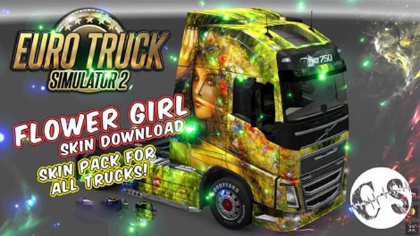Flower Girl Skin Pack for All Trucks + Volvo Ohaha