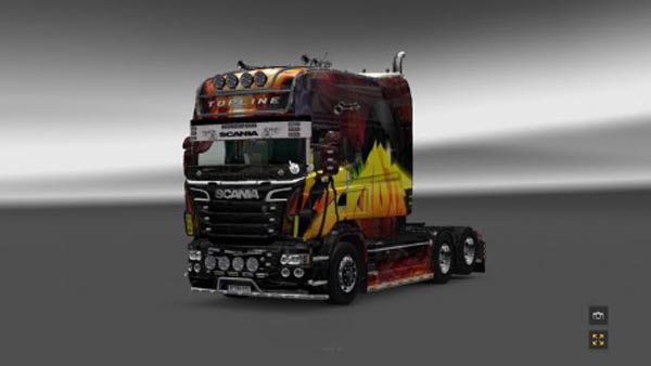 Scania Fire Skin