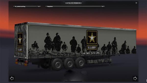 American Army trailer