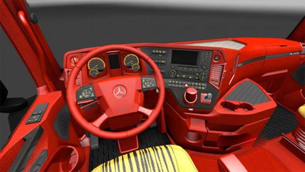 Mercedes Benz Red Leather Interior