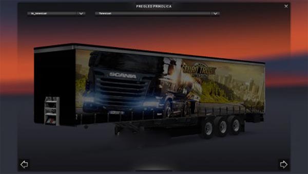 Euro Truck Simlator 2 Trailer Skin