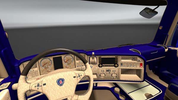 Scania OFR Blue Interior