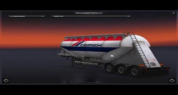 CEMEX Cement Semitrailer