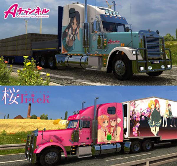 Freightliner Classic XL Anime Skin Pack v 1.0