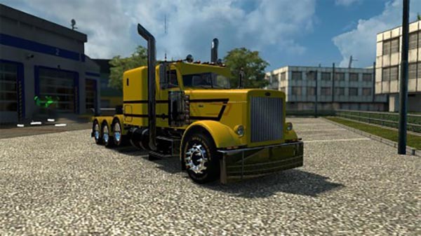 Peterbilt 389 Yellow Custom Skin