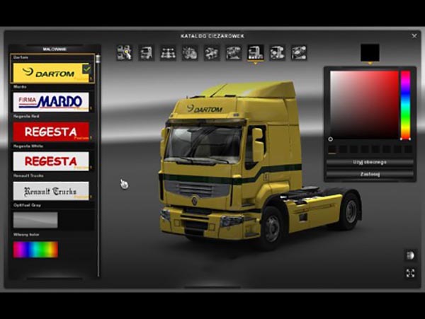 Renault Premium Dartom and Mardo Skins