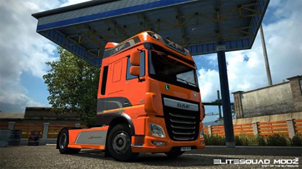 DAF XF Euro 6 Original and Metallic paintjob with stickers