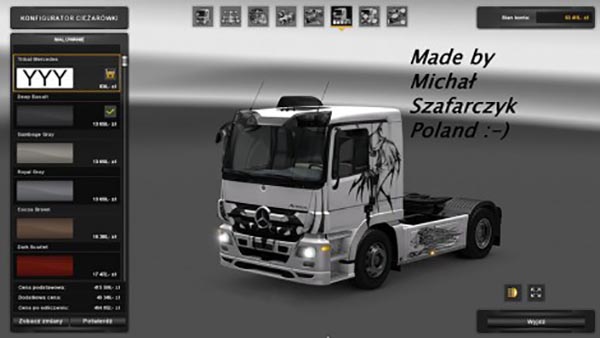 Mercedes Actros Tribal Skin