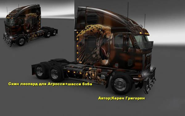 Freightliner Argosy Reworked Leopard Skin