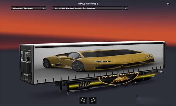 Lamborghini trailer